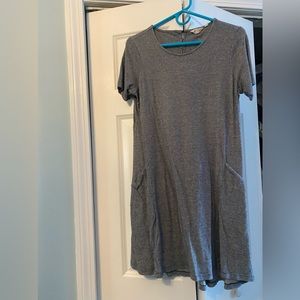 Simone Fat face dress navy and white striped.